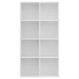 Voir la diapositive 4 : VIDAXL Bibliotheque/Buffet Blanc 66x30x130 cm Bois d'ingenierie