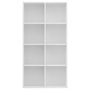 Voir la diapositive 4 : VIDAXL Bibliotheque/Buffet Blanc 66x30x130 cm Bois d'ingenierie