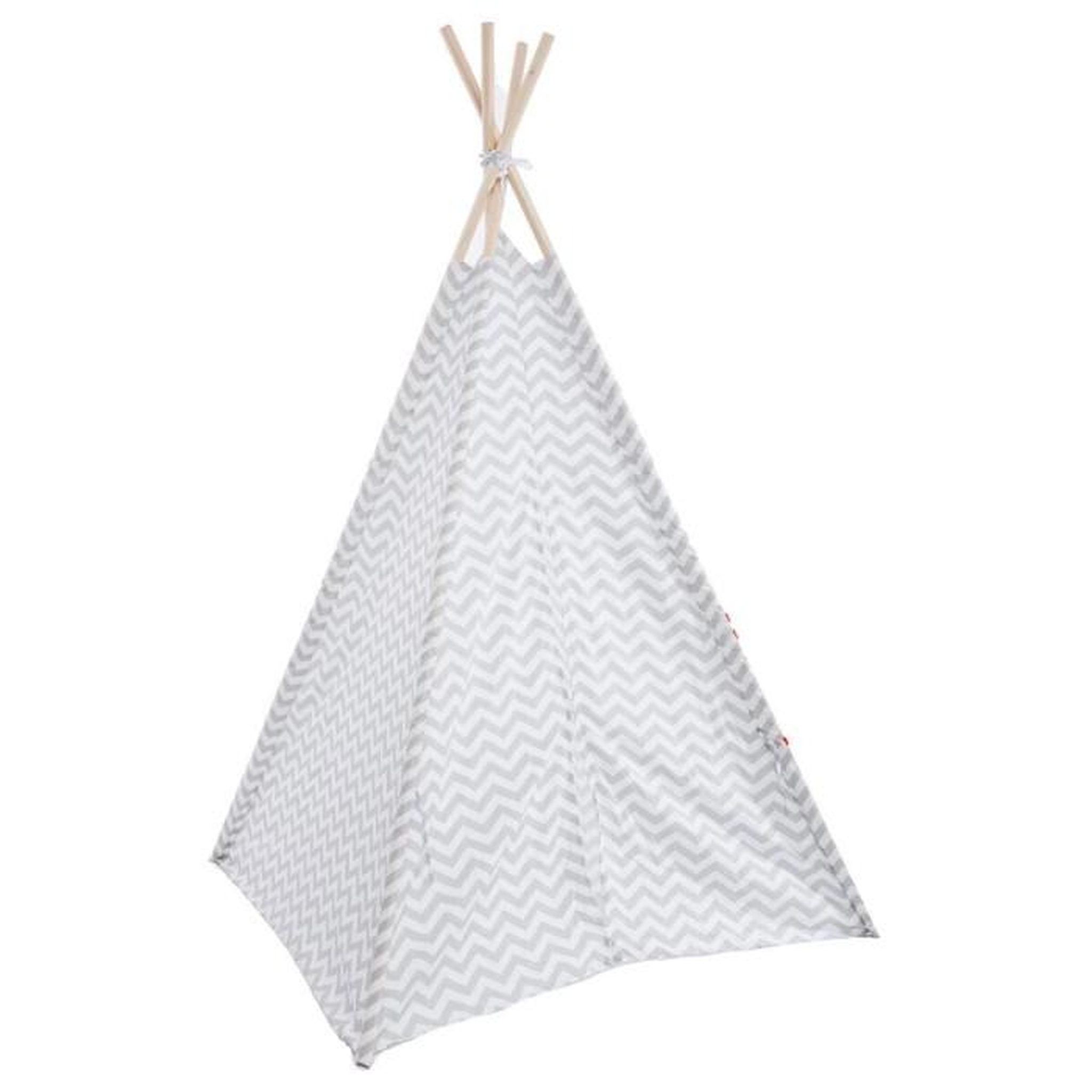 Voir la diapositive 2 : Atmosphera Kids Tipi Déco Enfant  Motifs  160cm Gris