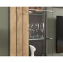 Voir la diapositive 5 : BEST MOBILIER Wexford - vitrine - gris et effet bois - 60x194 cm