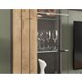 Voir la diapositive 5 : BEST MOBILIER Wexford - vitrine - gris et effet bois - 60x194 cm