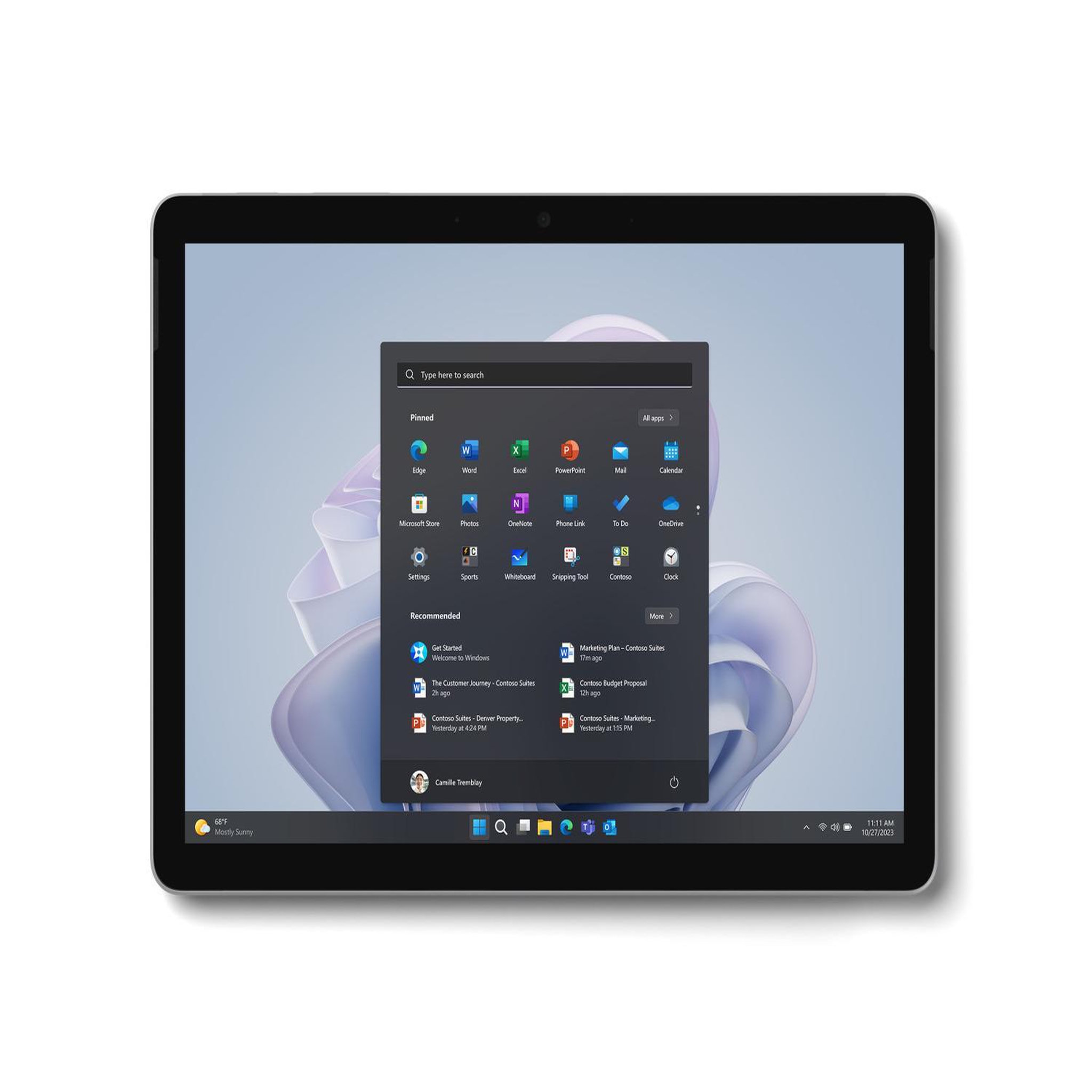 Voir la diapositive 3 : MICROSOFT Microsoft surface go 4 64 go 26,7 cm (10.5 ) intel® n 8 go wi-fi 6 (802.11ax) windows 11 pro platine