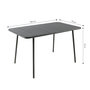 Voir la diapositive 3 : CONCEPT USINE Ensemble table de jardin 120 cm et 4 chaises BERGAME
