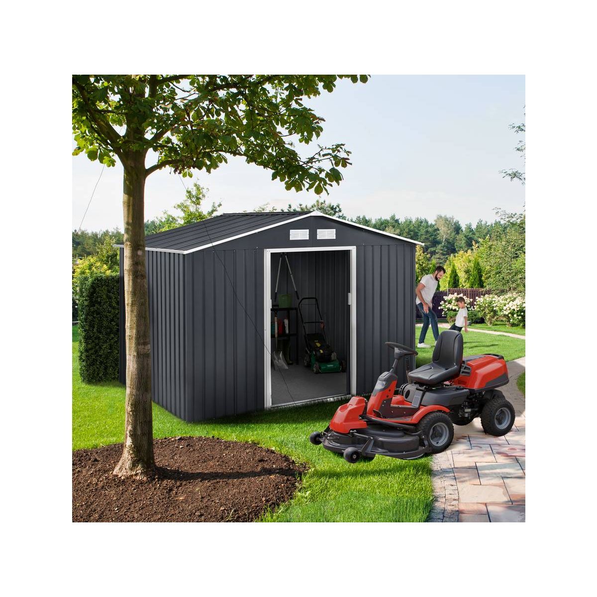 Habitat et Jardin Abri de jardin métal  Vegas  - 5,29 m²