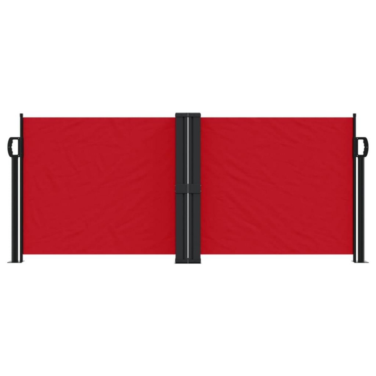 VIDAXL Auvent lateral retractable rouge 100x1000 cm