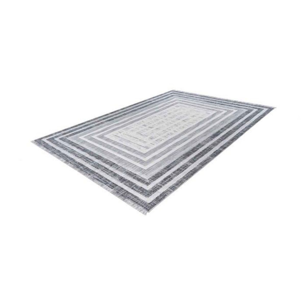 Paris Prix Tapis Tissé Géométrique  Sarai  Gris