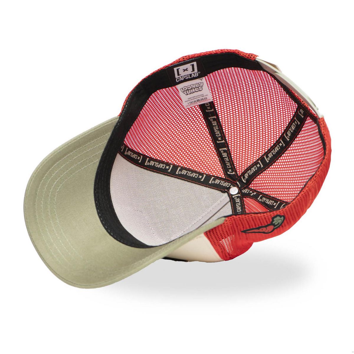 CAPSLAB Casquette trucker avec filet en sergé de coton Looney Tunes Bug Bunny