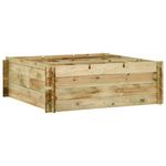 VIDAXL Jardiniere pour legumes Bois de pin impregne 120x120x40 cm