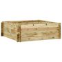 Voir la diapositive 1 : VIDAXL Jardiniere pour legumes Bois de pin impregne 120x120x40 cm