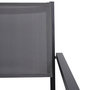 Voir la diapositive 6 : SWEEEK Table de jardin aluminium + 8 assises - Capua 180cm - Anthracite. gris - 8 places - 1 grande table rectangulaire. 8 fauteuils empilables