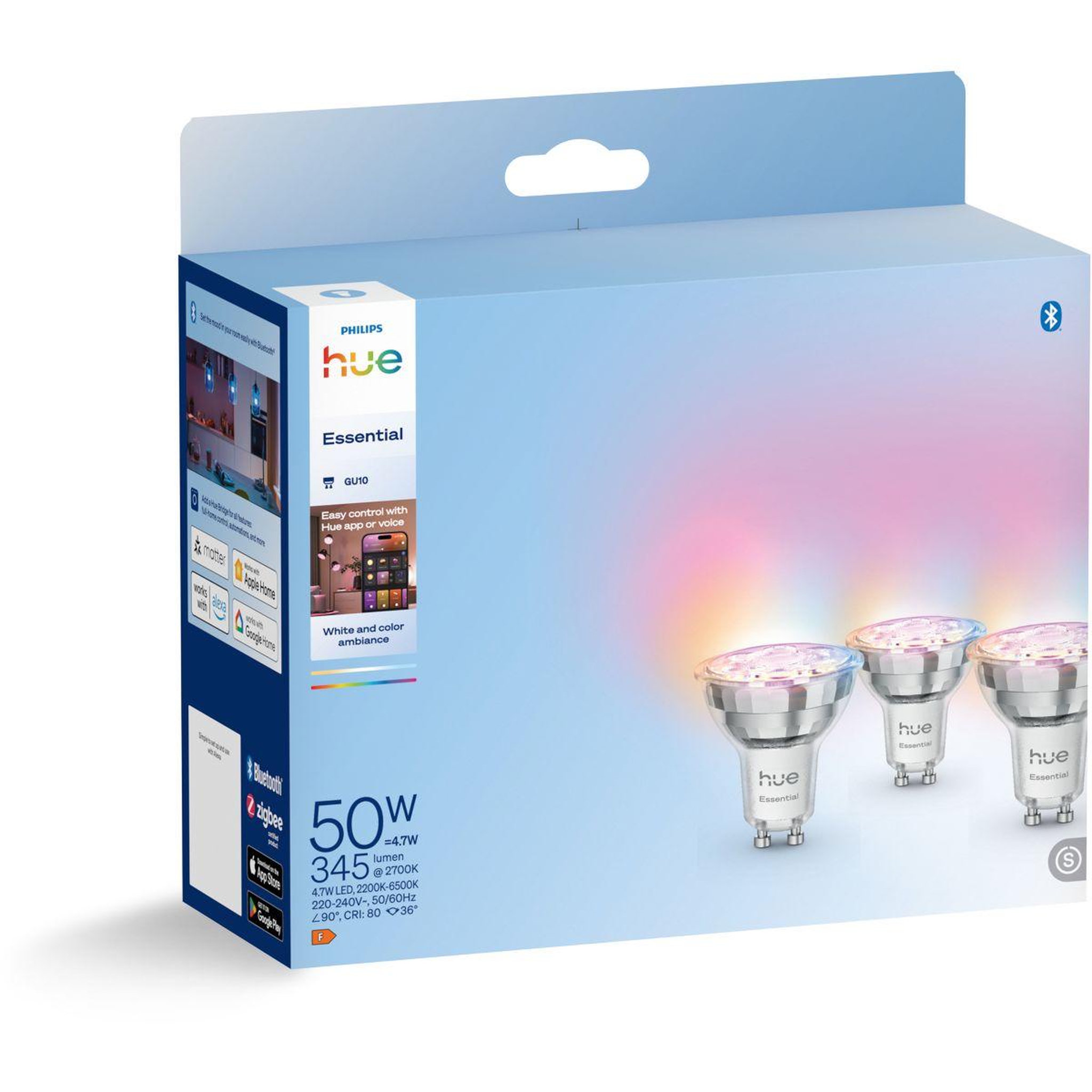PHILIPS HUE Pack Essential- 3/GU10 White&Color Ambiance