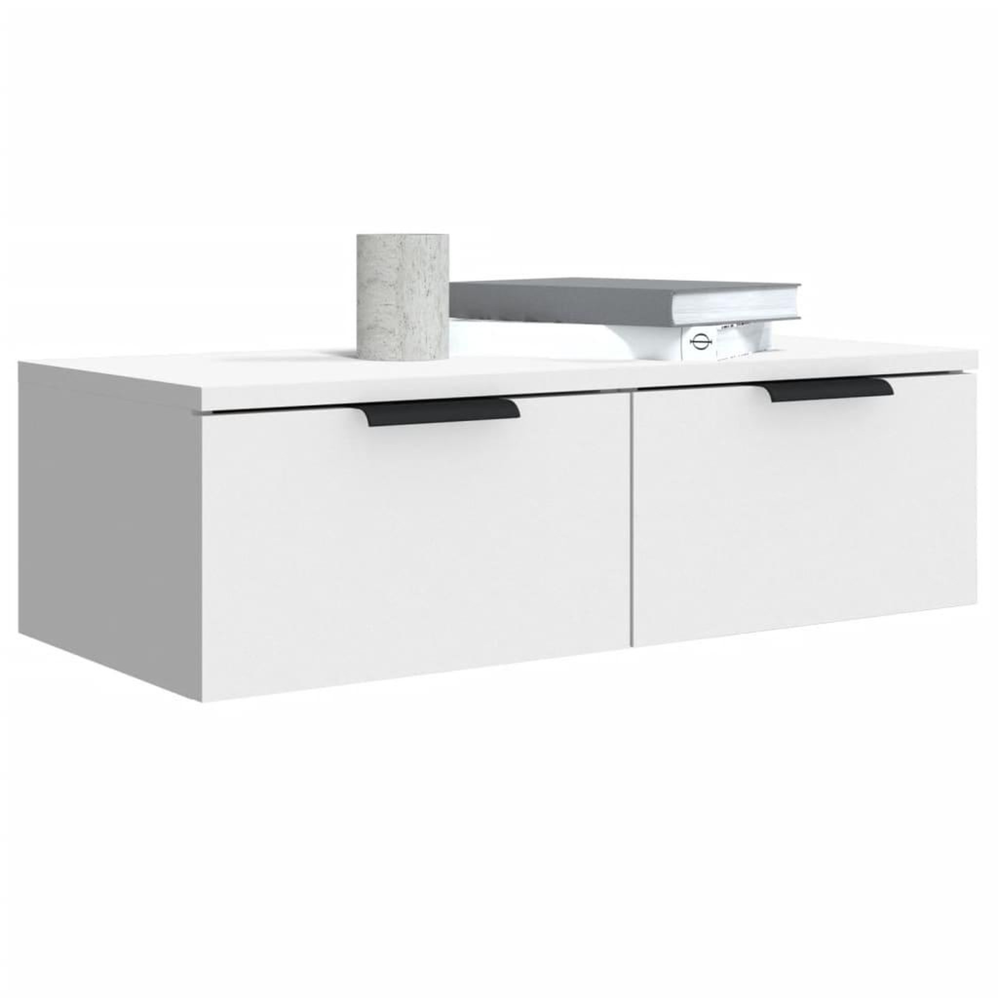 Voir la diapositive 4 : VIDAXL Armoire murale blanc 68x30x20 cm bois d'ingenierie