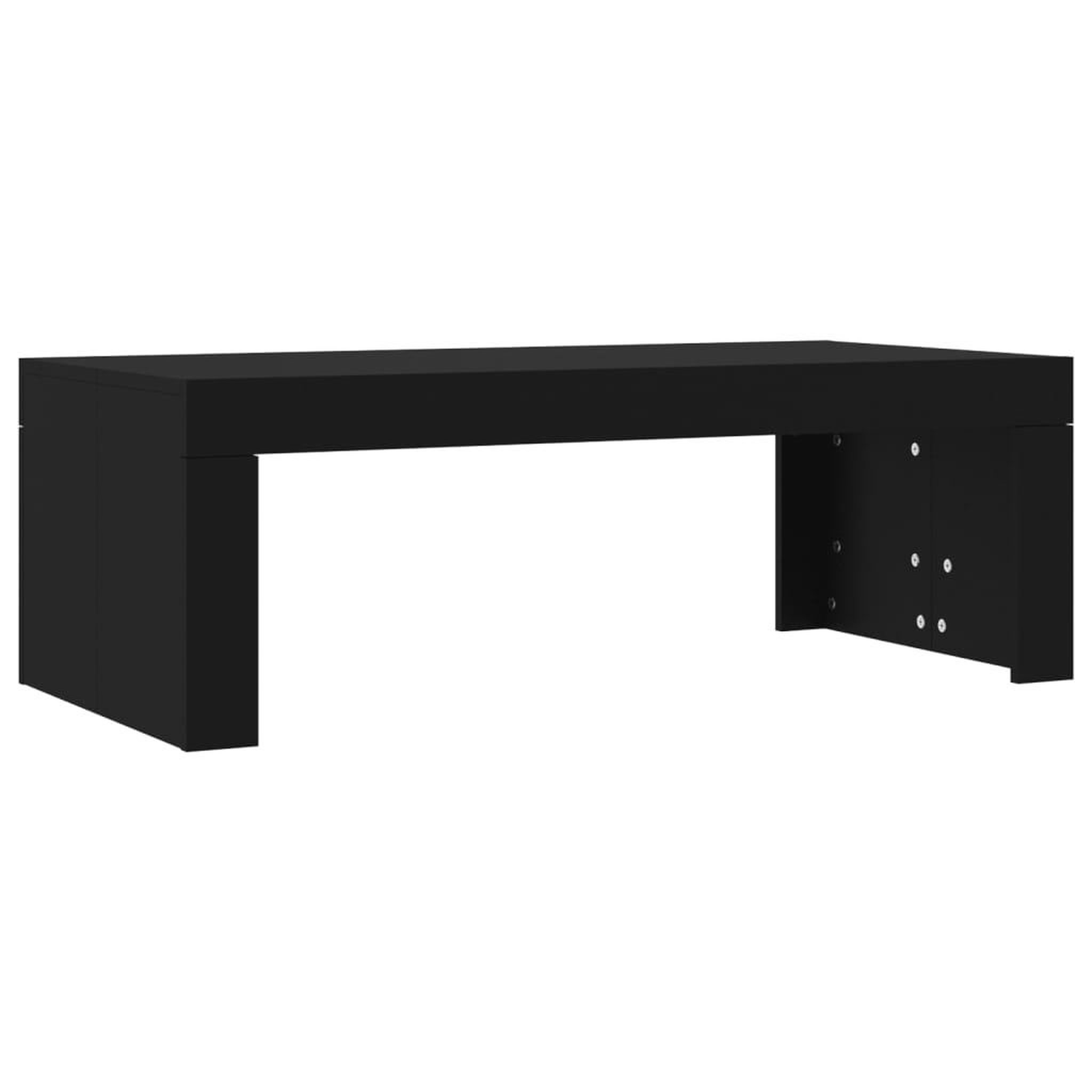 Voir la diapositive 2 : VIDAXL Table basse noir 102x50x36 cm bois d'ingenierie