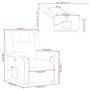Voir la diapositive 6 : VIDAXL Fauteuil inclinable de massage Creme Similicuir