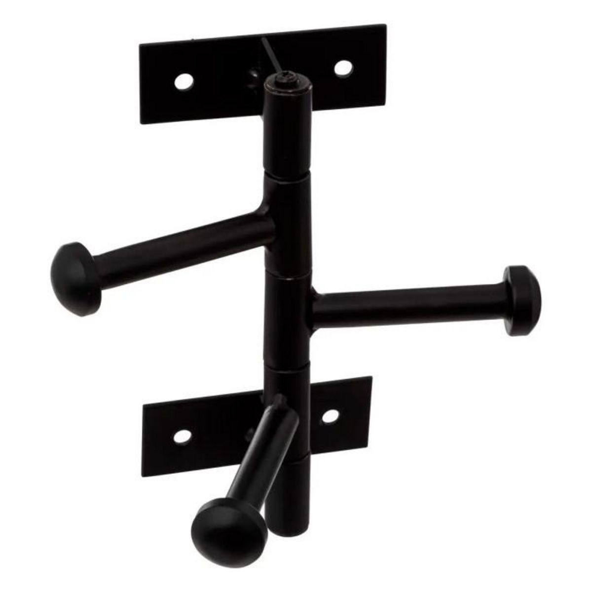 FIVE Patère Murale 3 Crochets Rotatifs  Aréna  9cm Noir