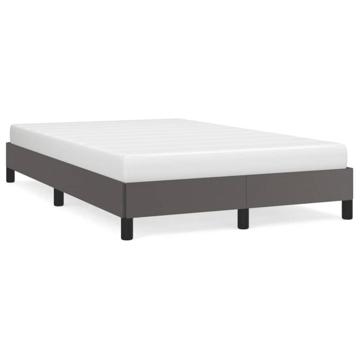 VIDAXL Cadre de lit sans matelas gris 120x190 cm similicuir