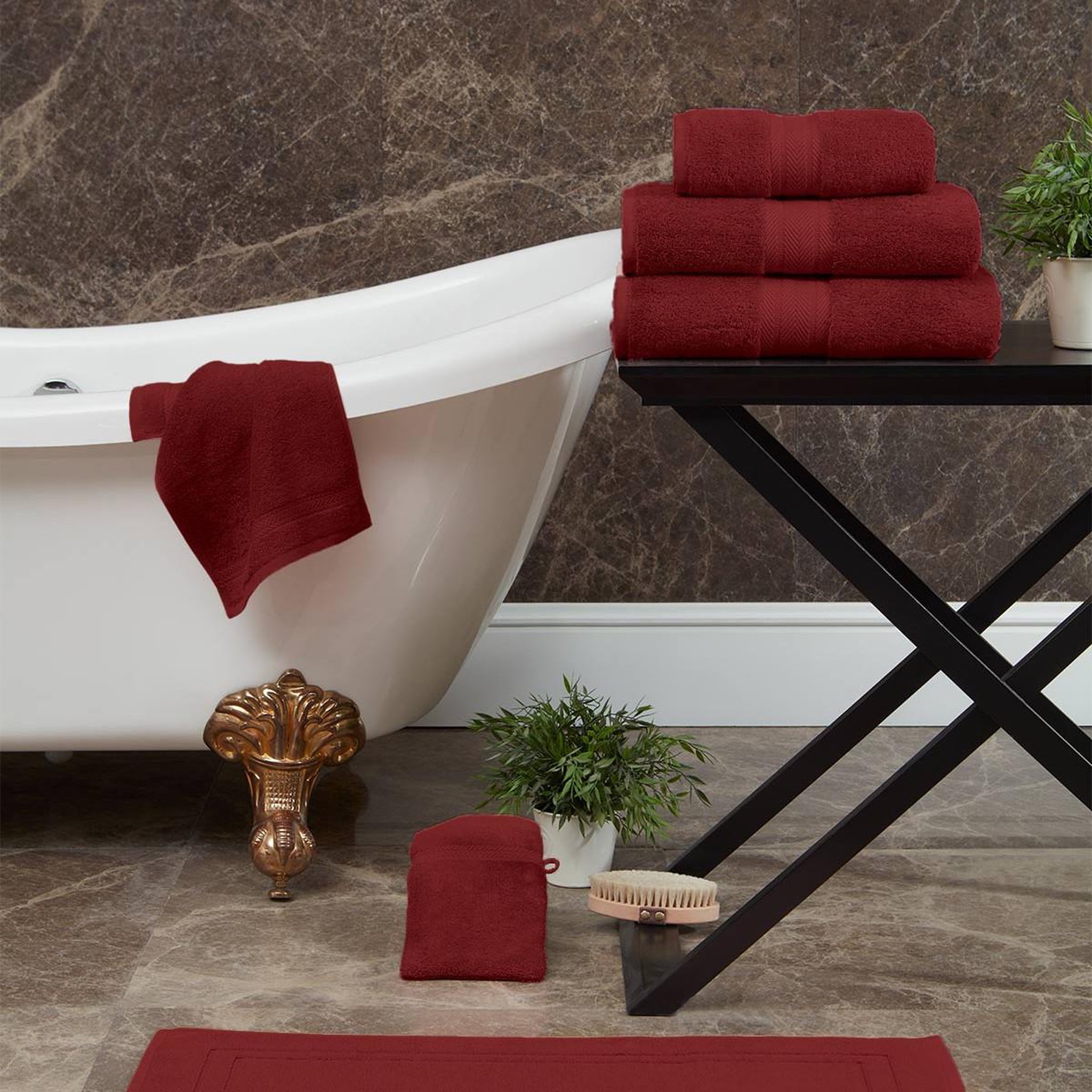 Voir la diapositive 3 : Sensei Maison Tapis de bain 900 g/m² LUXURY - 50x80 cm
