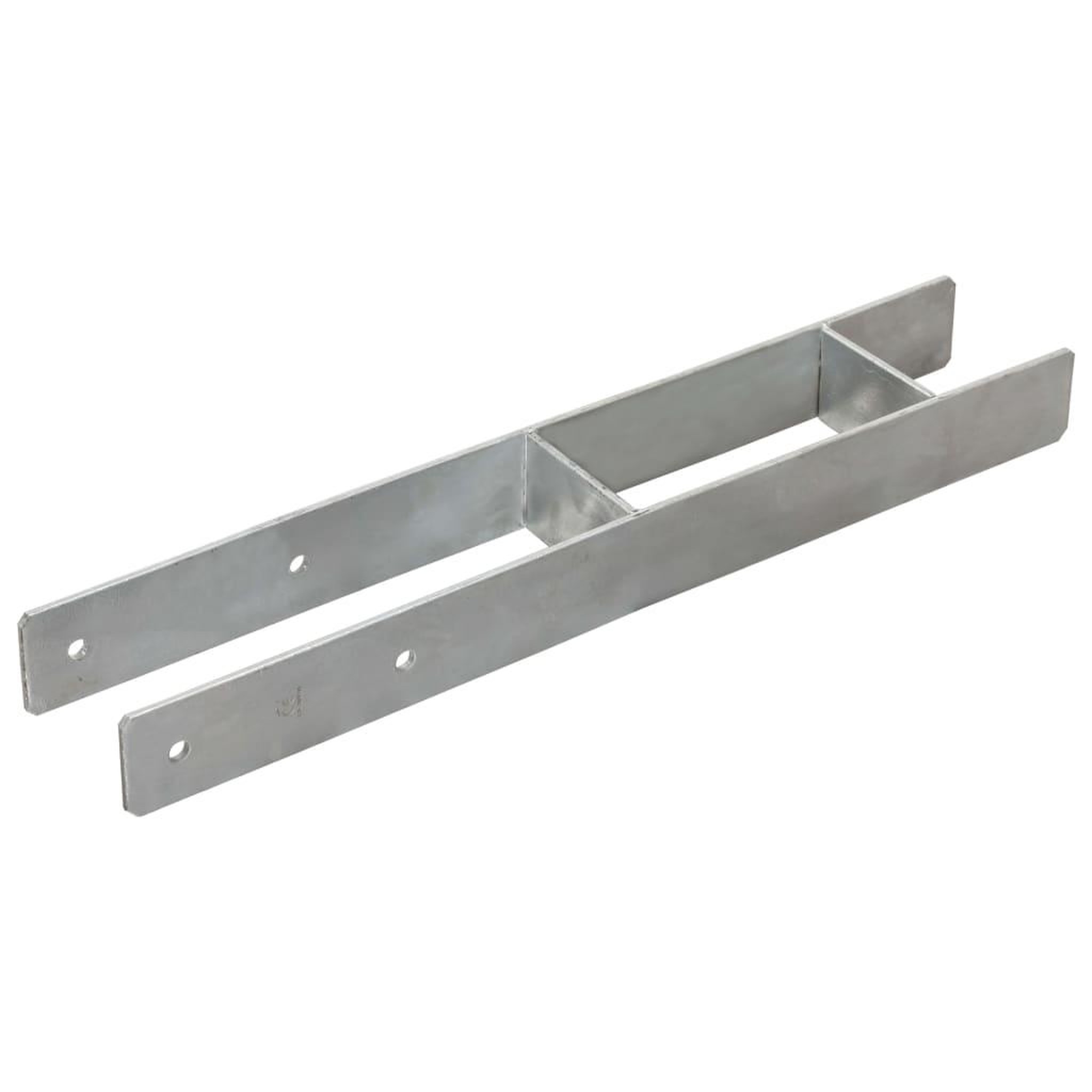 Voir la diapositive 2 : VIDAXL Piquets de cloture 6 pcs Argente 9x6x60 cm Acier galvanise