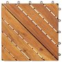 Voir la diapositive 3 : VIDAXL Tuiles de terrasse 30 pcs Marron 30x30 cm Bois massif d'acacia