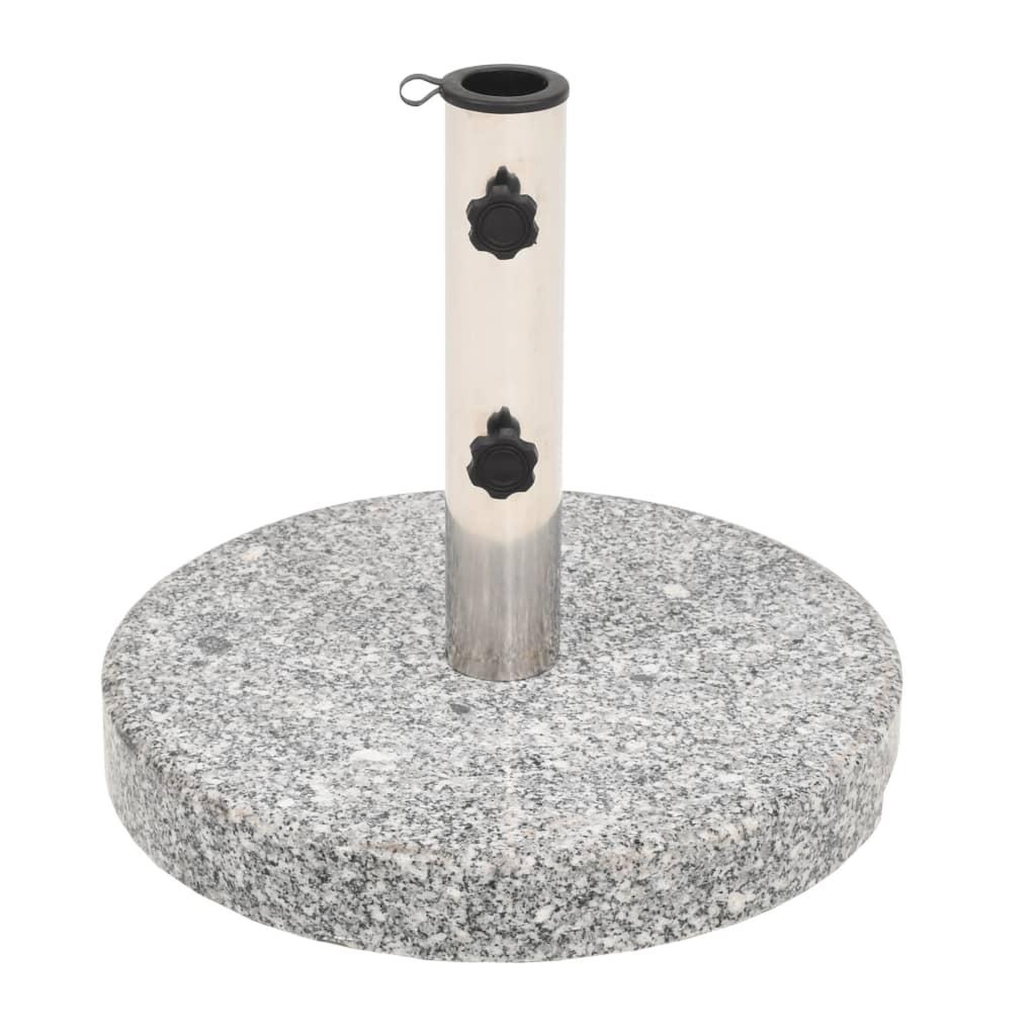 Voir la diapositive 1 : VIDAXL Socle de parasol Granite Rond 20 kg