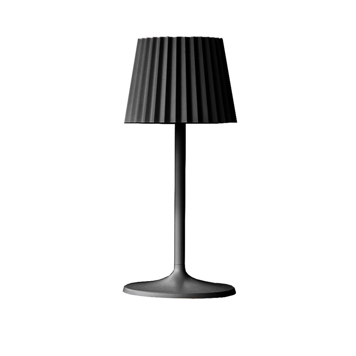 Lampe de table sans fil LED couleur blanc chaud Métal Noir H22XL16CM DAY