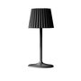Lumisky Lampe de table sans fil LED ABBY BLACK Noir Aluminium H30CM
