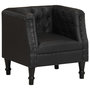 Voir la diapositive 1 : VIDAXL Fauteuil Noir Cuir veritable