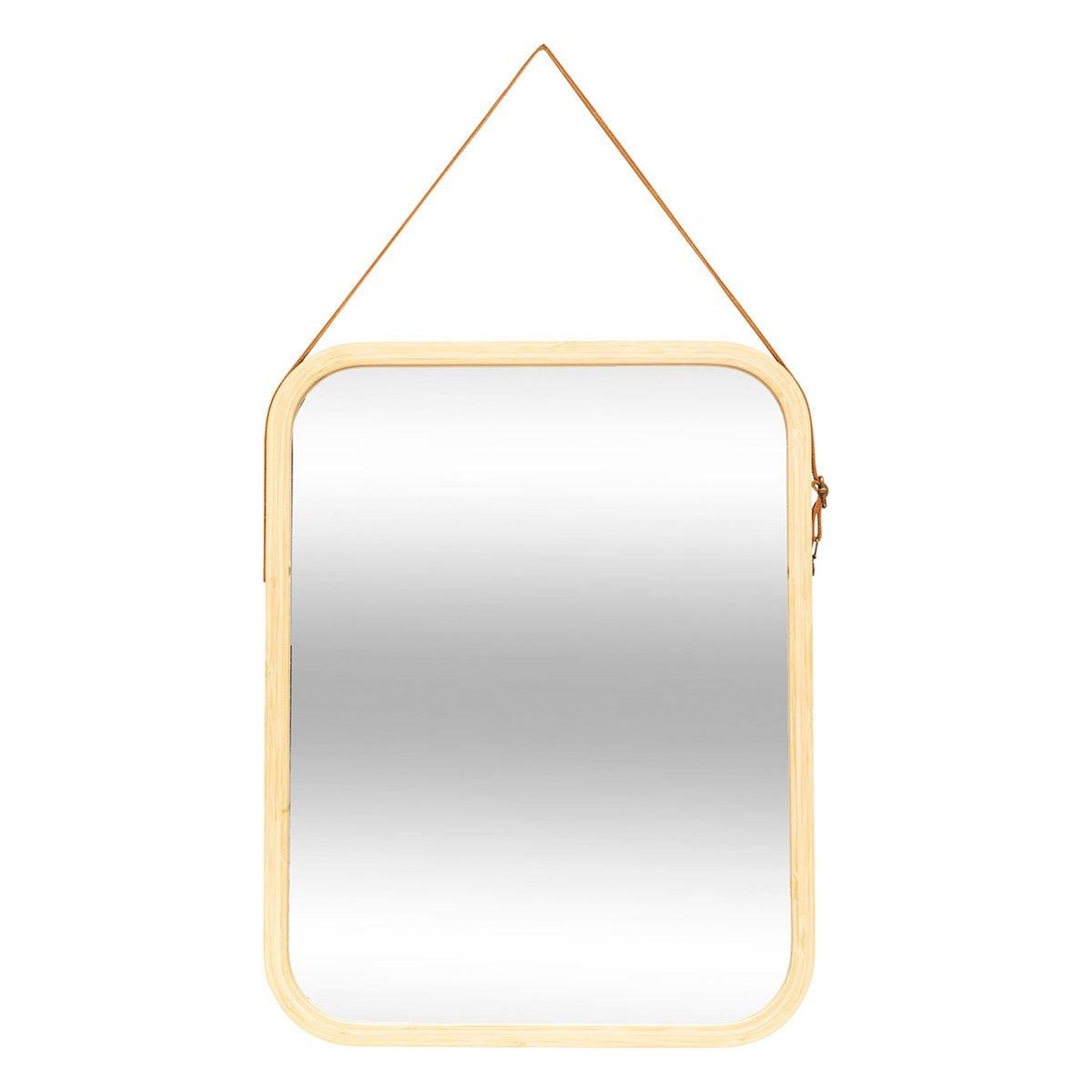 FIVE Miroir Mural à Suspendre  Bambou  45cm Naturel
