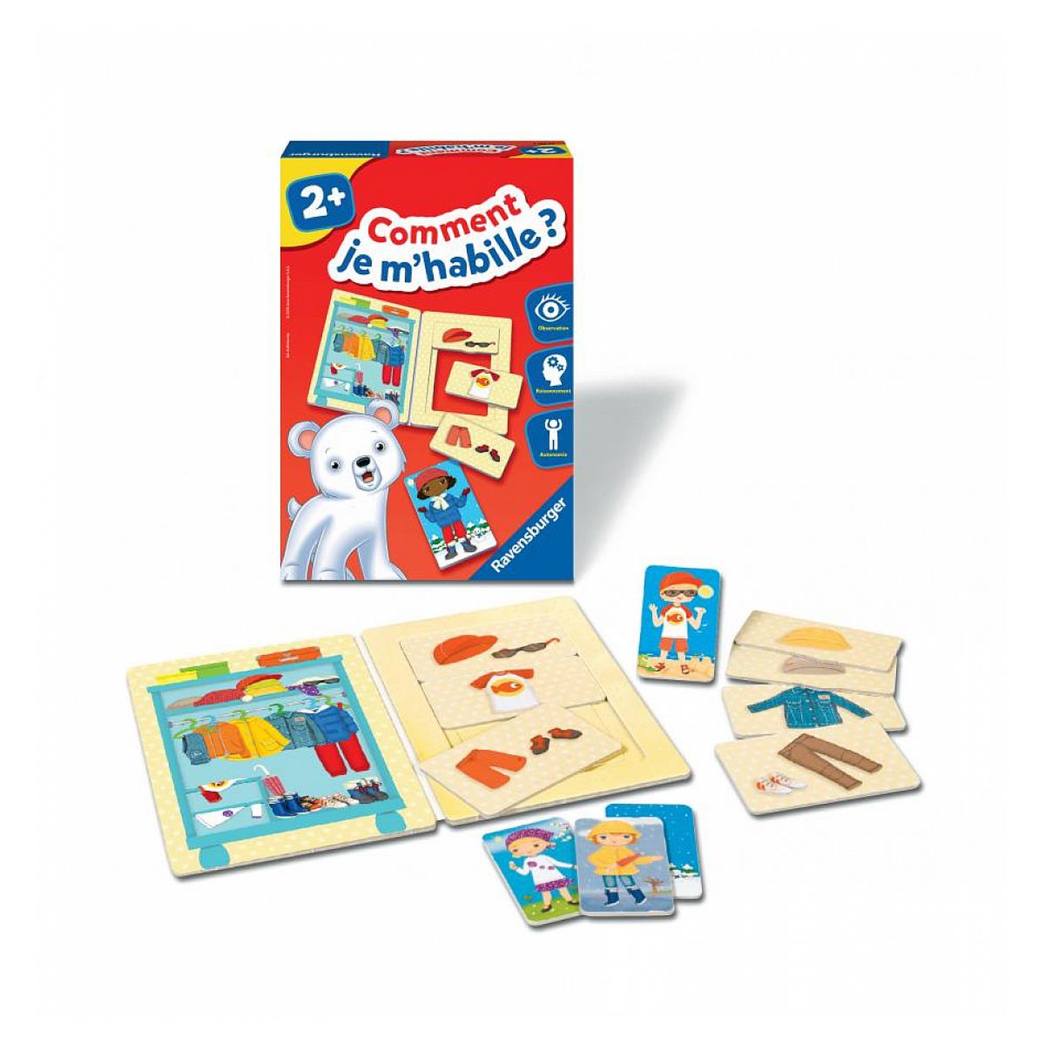 Voir la diapositive 5 : RAVENSBURGER Comment je m'habille   - Jeu d apprentissage