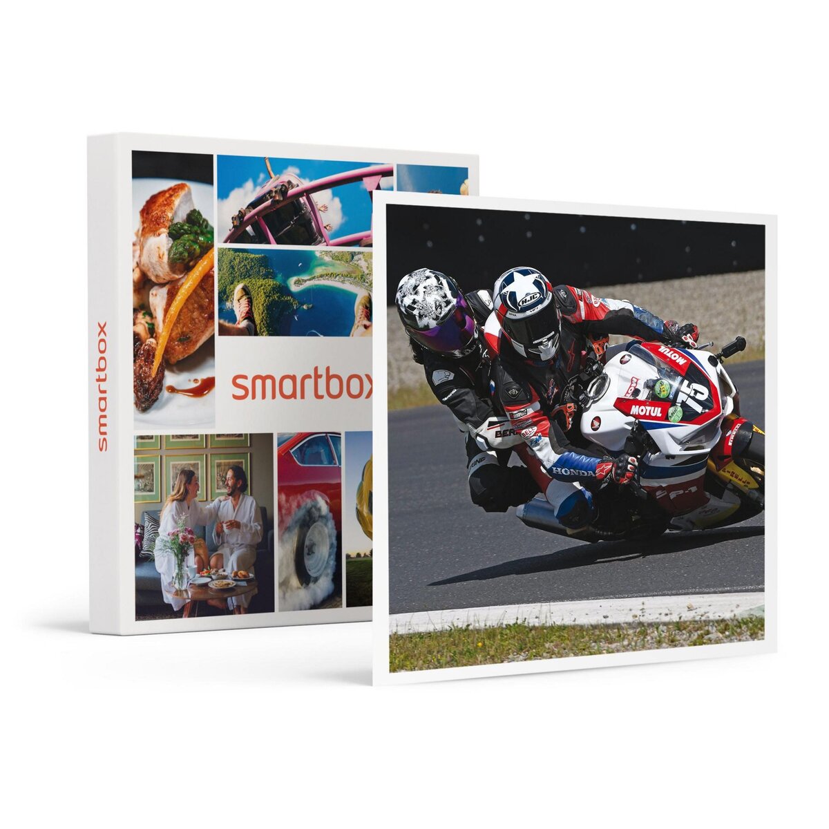 Coffret cadeau SMARTBOX Baptême de vitesse en moto : 5 tours de