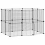Voir la diapositive 2 : VIDAXL Cage animaux de compagnie a 20 panneaux et porte Noir 35x35 cm