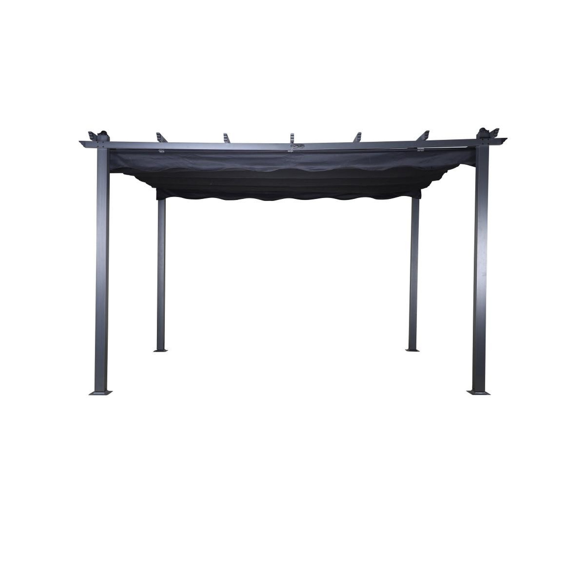 Voir la diapositive 4 : Paris Prix Pergola avec toit  lazio  395cm noir