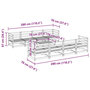 Voir la diapositive 6 : VIDAXL Salon de jardin 9 pcs bois massif sapin de douglas