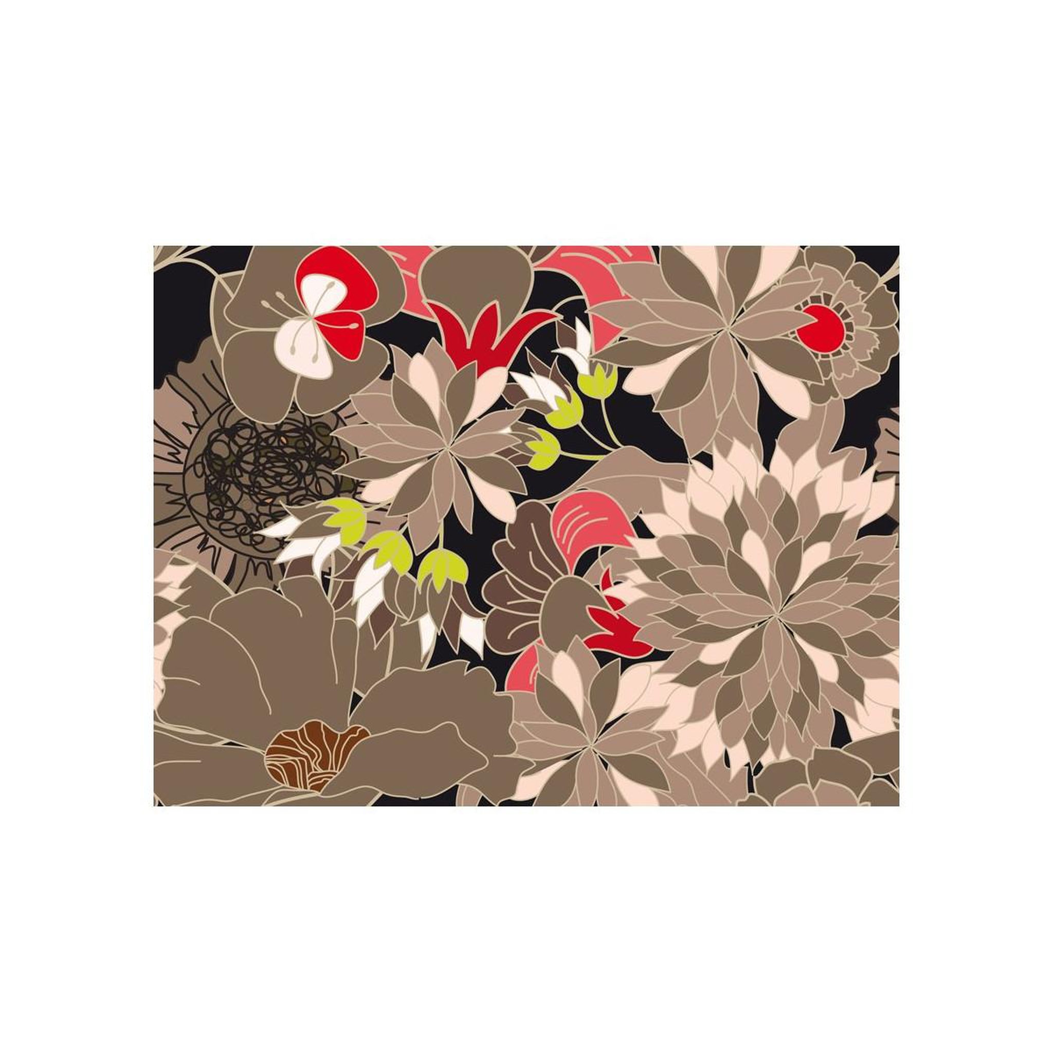 Voir la diapositive 2 : Paris Prix Papier Peint  Motif Floral Gris