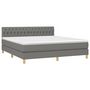 Voir la diapositive 3 : VIDAXL Sommier a lattes de lit et matelas et LED Gris fonce 180x200 cm