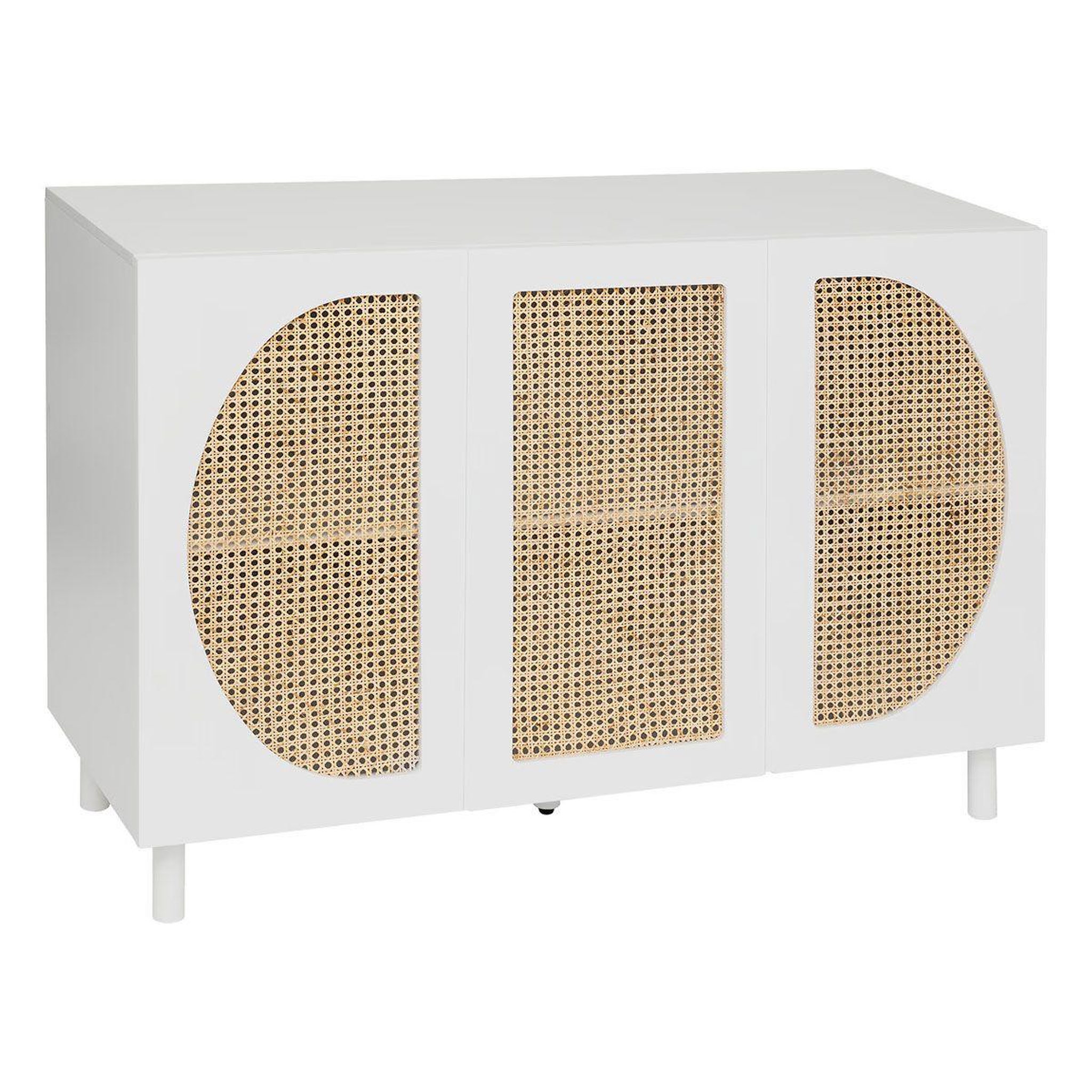 ATMOSPHERA Buffet 3 portes  cabras  120cm blanc