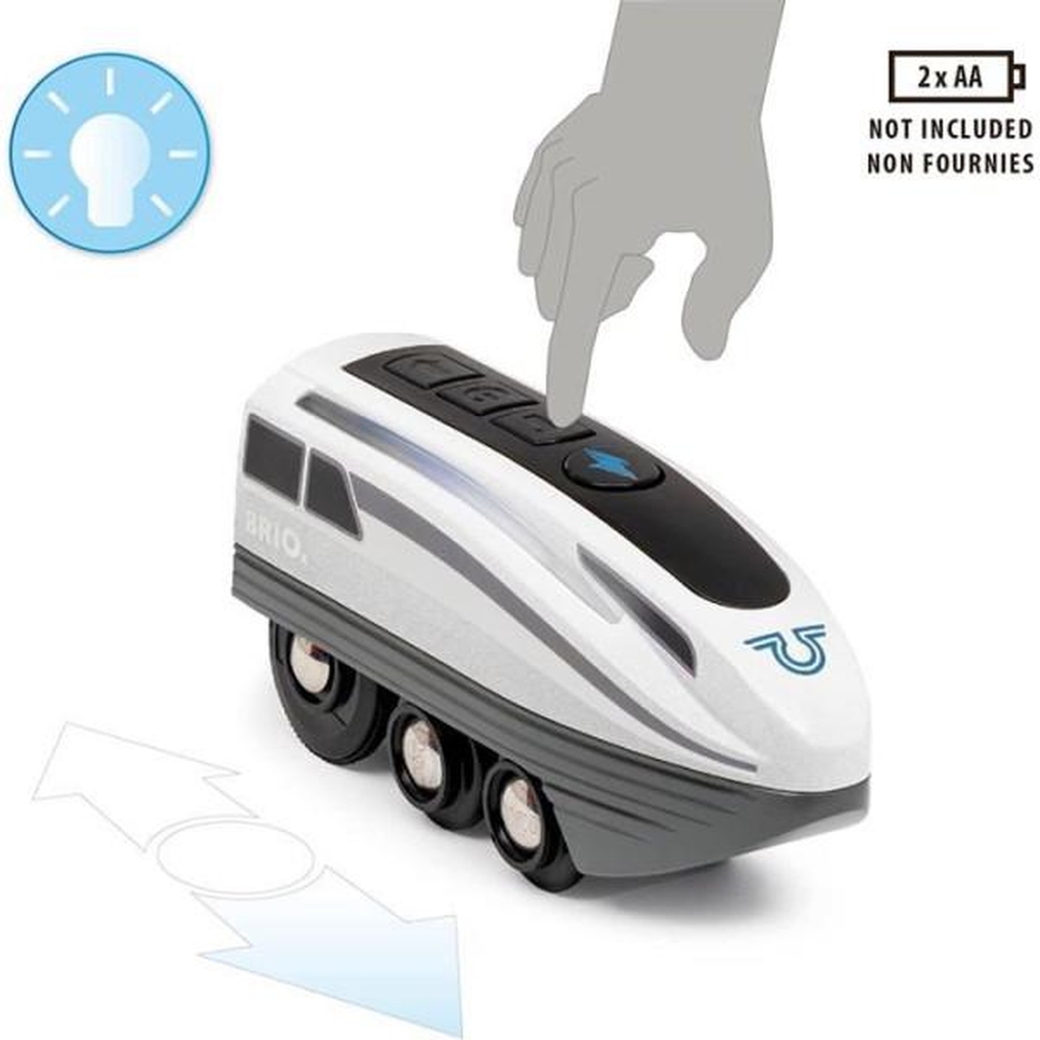Voir la diapositive 4 : Brio Brio - train électrique locomotive a piles super rapide