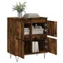 Voir la diapositive 4 : VIDAXL Buffet Chene fume 60x35x70 cm Bois d'ingenierie