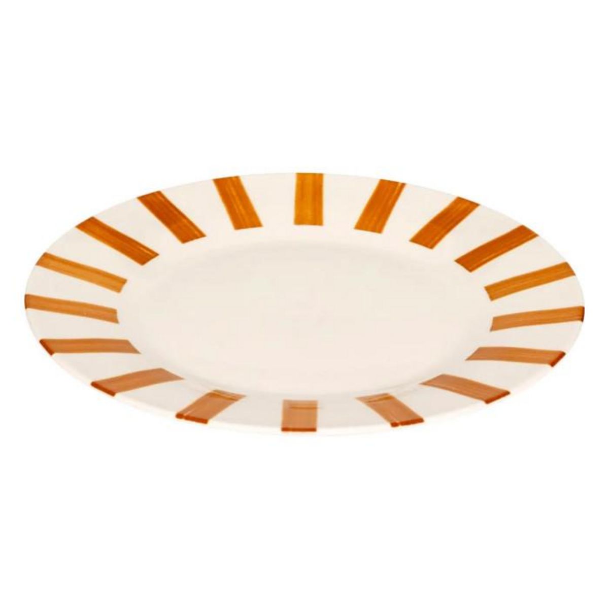 SECRET DE GOURMET Lot de 6 Assiettes Plates  Cheri  26cm Ocre