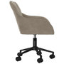 Voir la diapositive 4 : VIDAXL Chaise pivotante de bureau Gris clair Velours