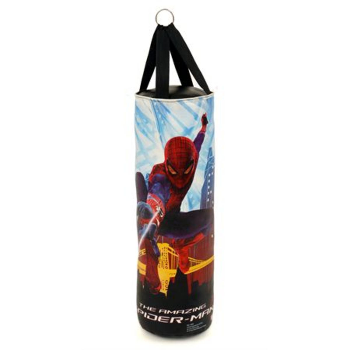 Sac De Frappe Gonflable Marvel Spiderman Pour Enfants - Base Lestée (Eau/Sable) - Pour Boxe, Détente - À Partir De 4 Ans - Graphiques Colorés