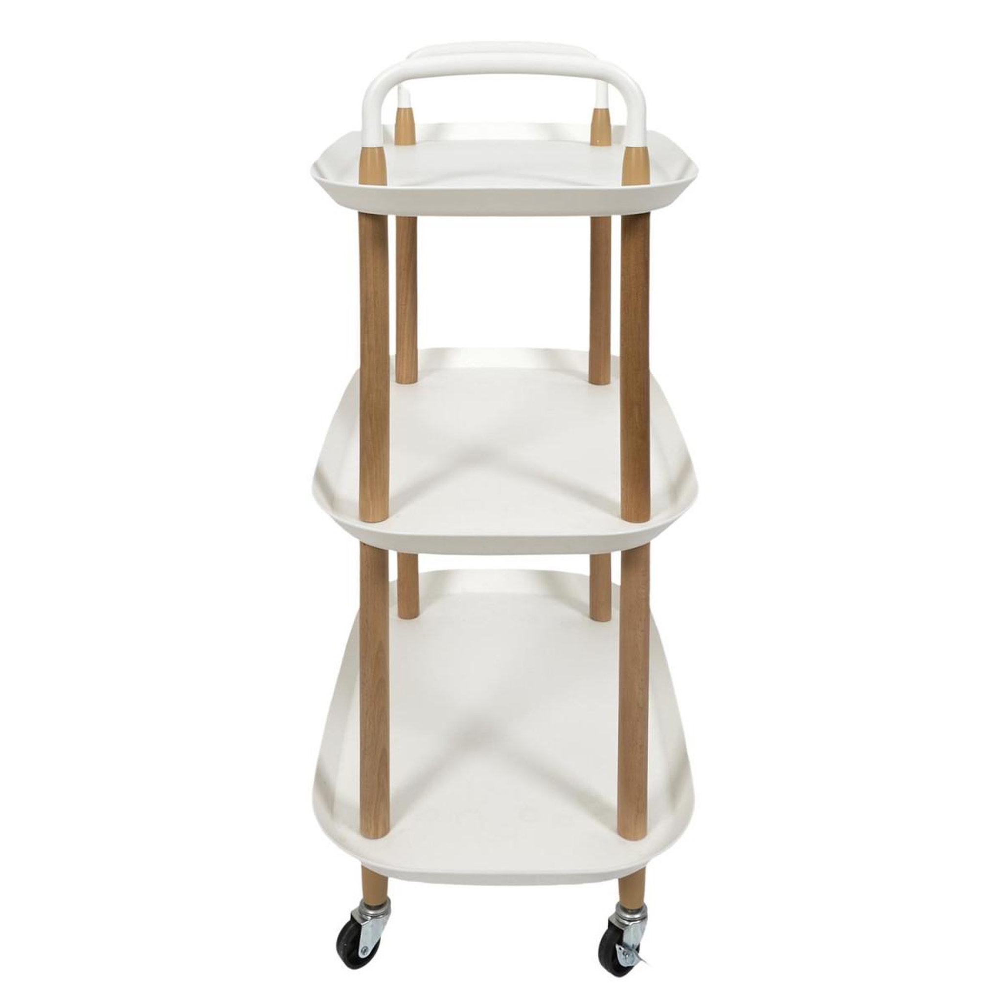 Voir la diapositive 4 : The Home Deco Factory Desserte de cuisine 3 niveaux  kaleo  81cm blanc