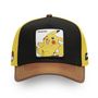 Voir la diapositive 2 : CAPSLAB Casquette trucker en sergé de coton et visière en PU Pokemon Pikachu