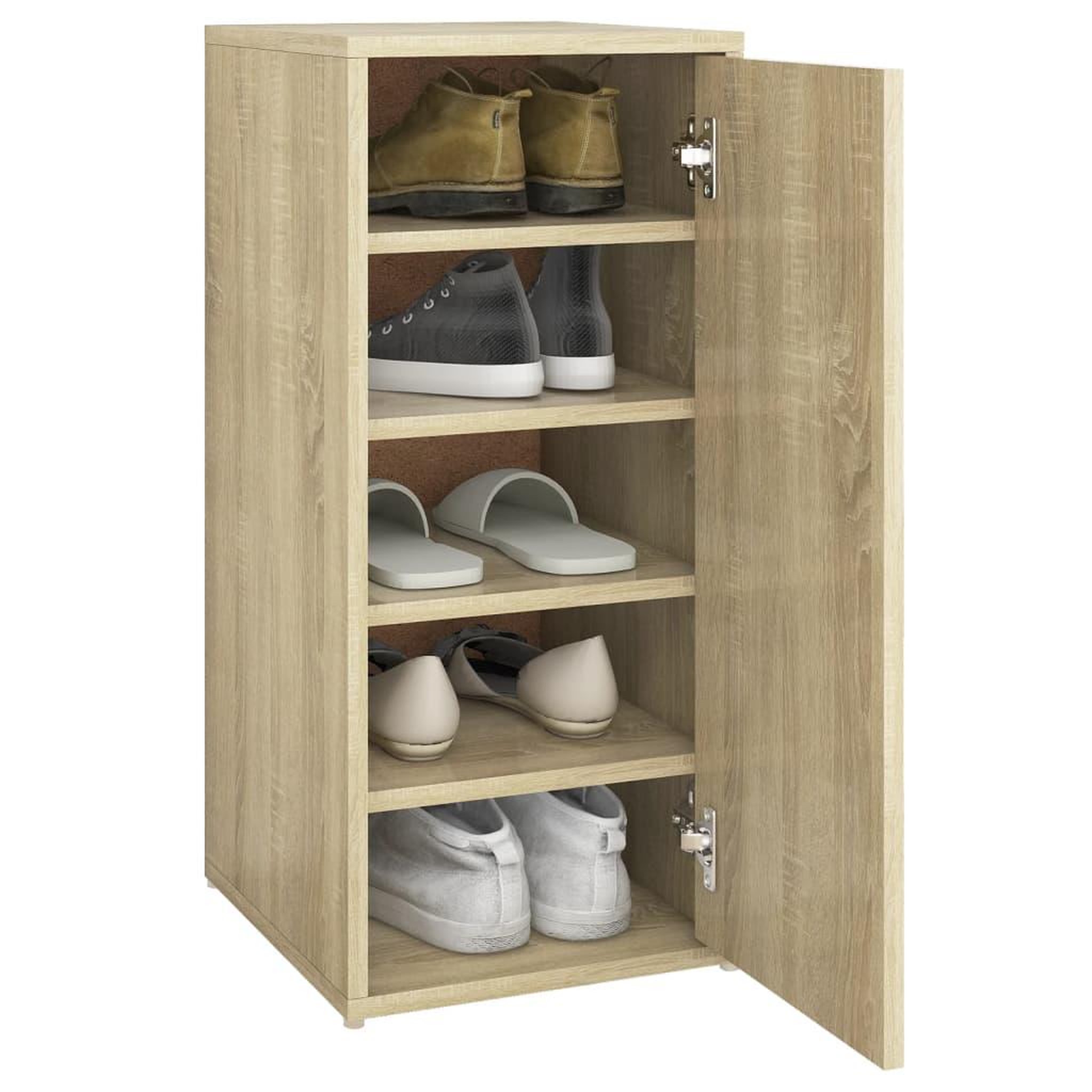 Voir la diapositive 5 : VIDAXL Armoire a chaussures Chene sonoma 32x35x70 cm Agglomere