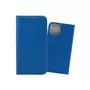 amahousse Housse iPhone 14 (6.1') folio bleu texturé rabat aimanté