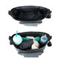 Voir la diapositive 4 : Monsieur Bébé Lot de 2 sacs à langer, de rangement pour poussette - 33 x 16 x 18.5 cm - Gris
