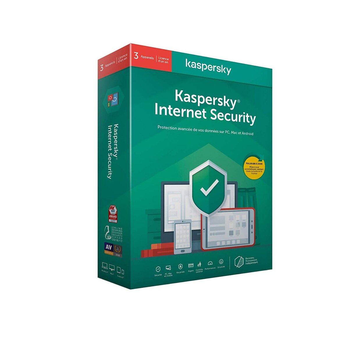 Kaspersky Internet Security 2020 - 3 Postes 1 an