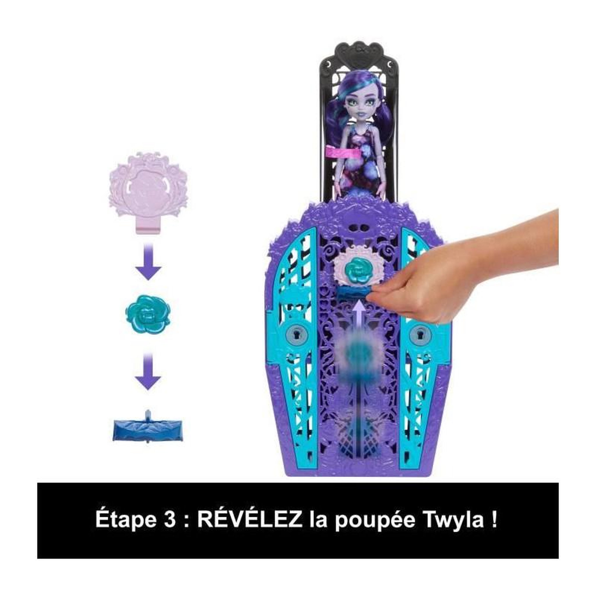 Voir la diapositive 3 : MONSTER HIGH MONSTER HIGH Coffret Monstrueux Secrets énigmes du jardin Twyla - Monster High - HYT74