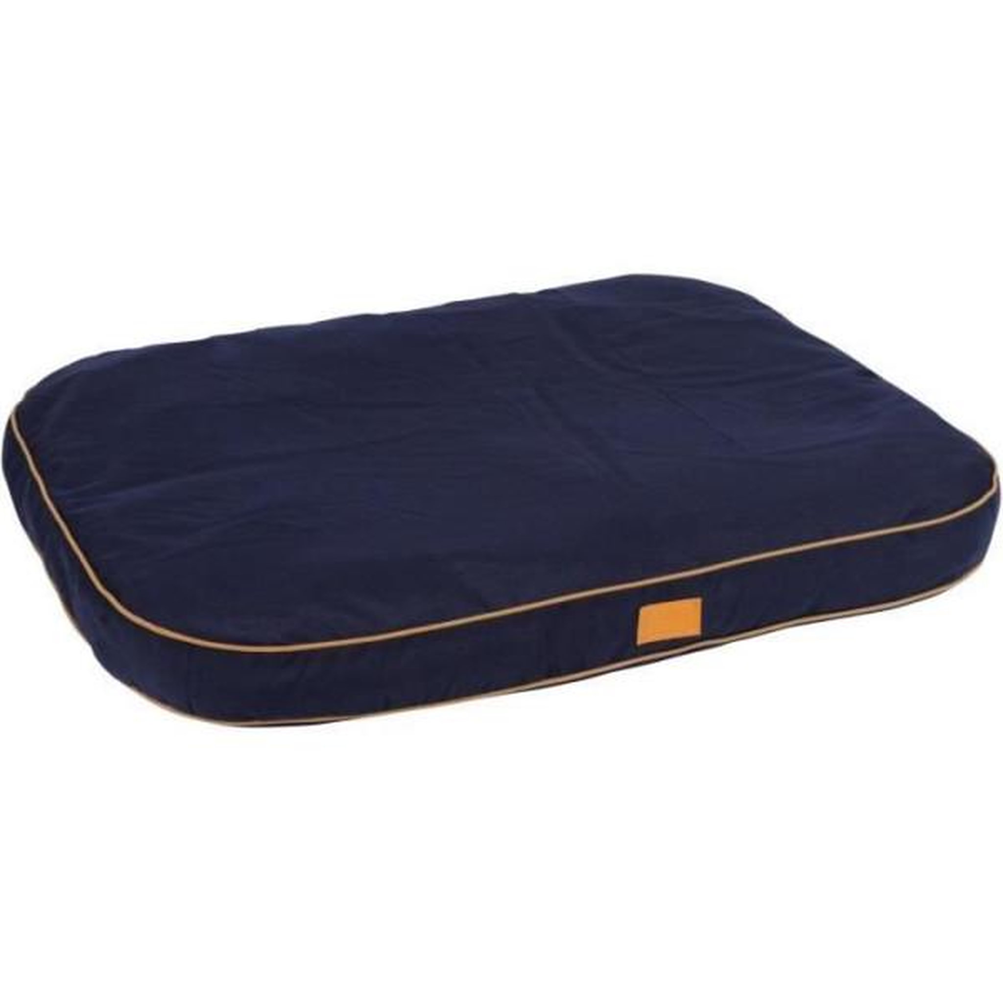 KERBL Coussin - KERBL - Jerome - 60 x 40 x 6 cm - Bleu foncé et cognac