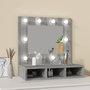Voir la diapositive 3 : VIDAXL Armoire a miroir avec LED Sonoma gris 60x31,5x62 cm